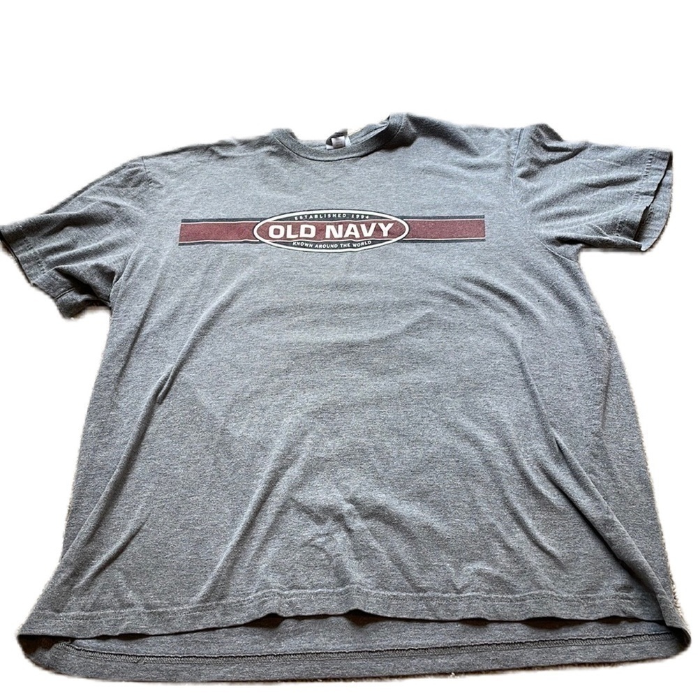 Old Navy XL grey pullover logo t-shirt